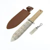 Top Quality Popular Eco-friendly 3CR13 material blade Bench Wood handle hori hori garden knife with pocket spade