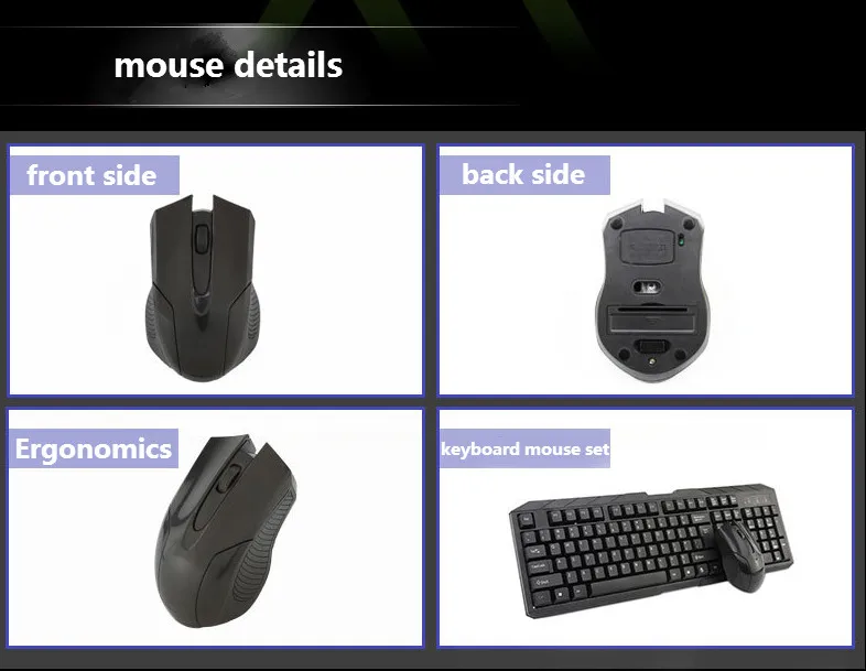 OEM factory price ergonomic wireless gaming keyboard and mouse for computer