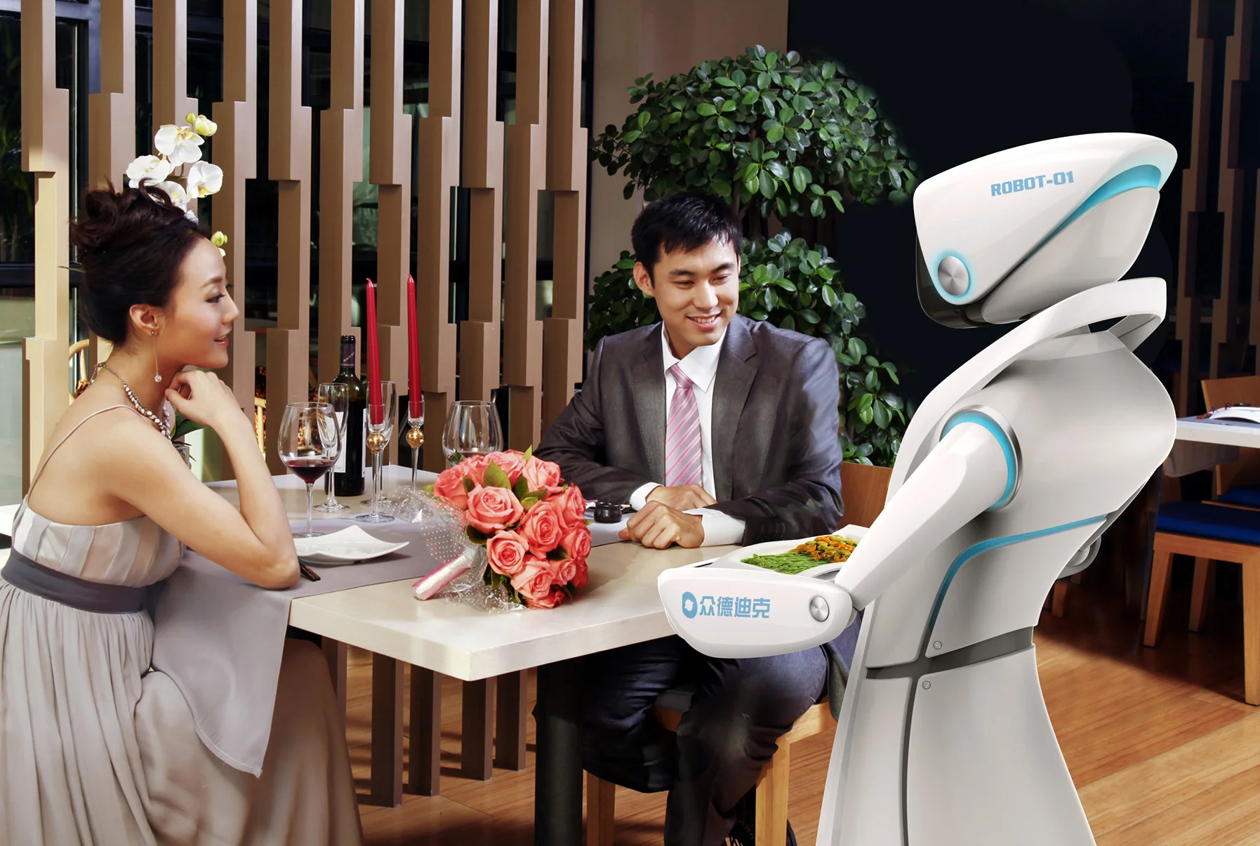
LKKER mechanical industrial design products supply chain management catering services smart robot waiter for restaurant 