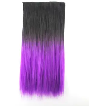 Long Beauty Straight Ombre Synthetic Hair Extension Clip In Buy