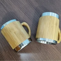 

2019 Hot selling Bamboo TRAVEL MUG with laser logo and handle