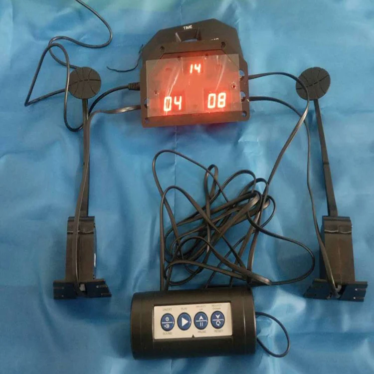 

Basketball machine electronic scoring device