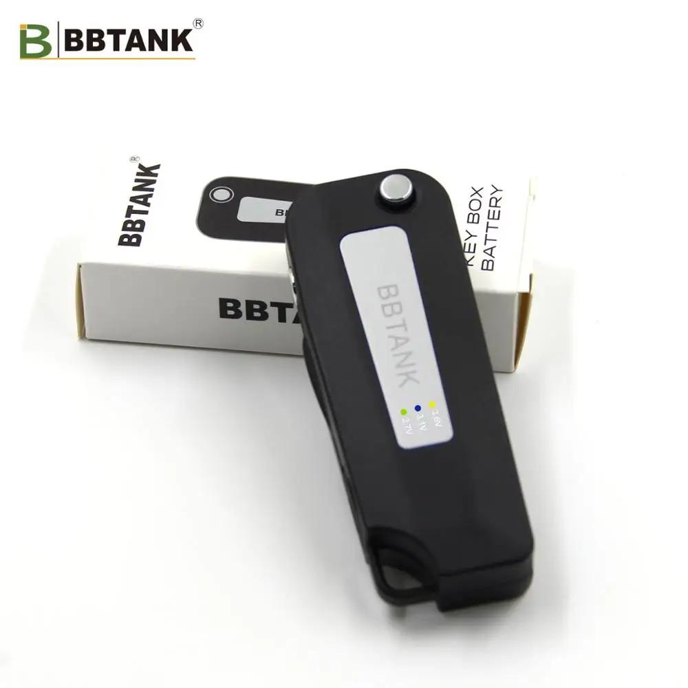

BBtank key box 510 thread battery variable voltage vape pen battery 350mAh, Silver/customized