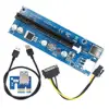 Cheap Price Ver006c PCIE Riser Card PCI-E1x to 16x USB 3.0 Data Cable SATA to 6Pin IDE Molex Power riser for mining