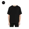 Men's oversized tee worn look cool streetwear black t shirt