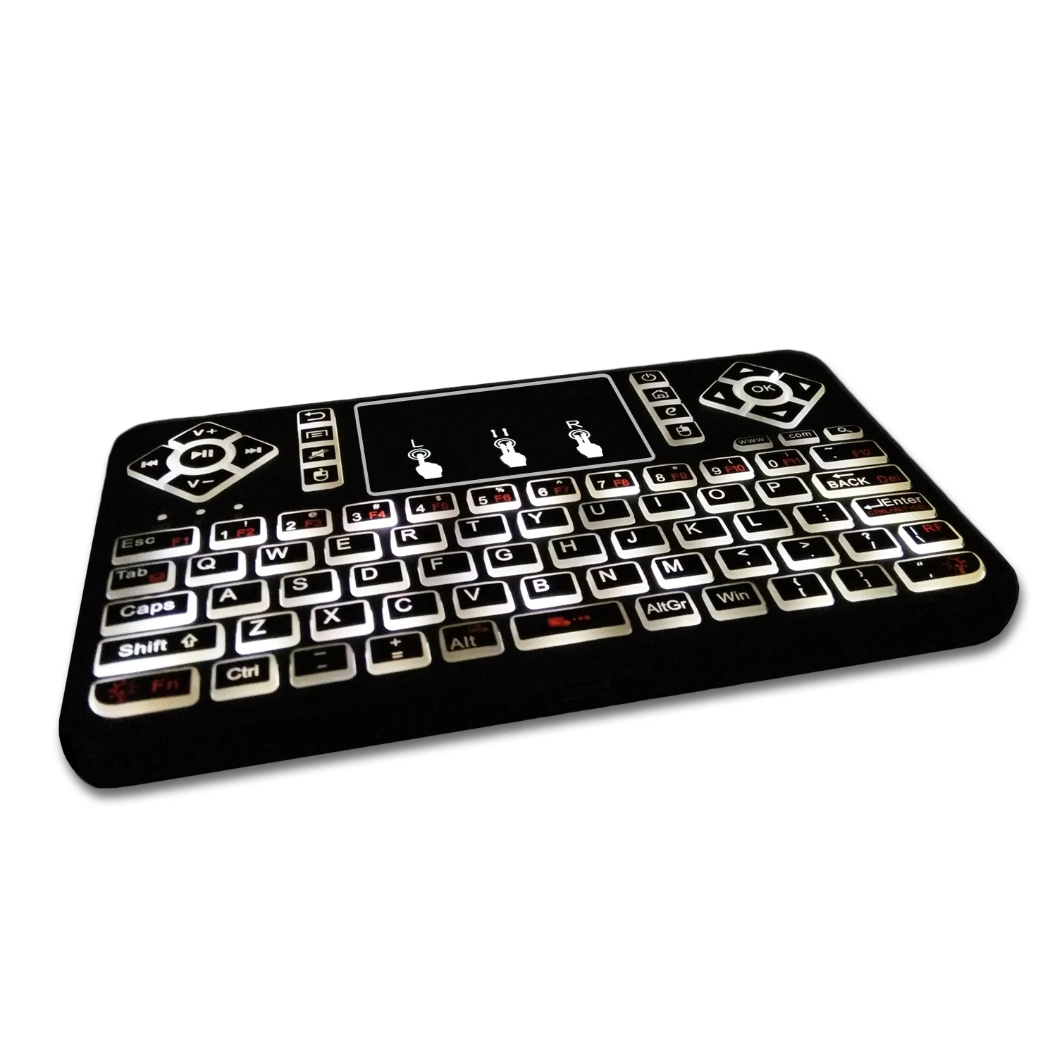 

Muti-function Q9 air mouse white backlight version air mouse remote control mini wireless keyboard