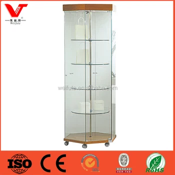 New Products Unique Design Glass Cabinet Used Glass Cosmetic