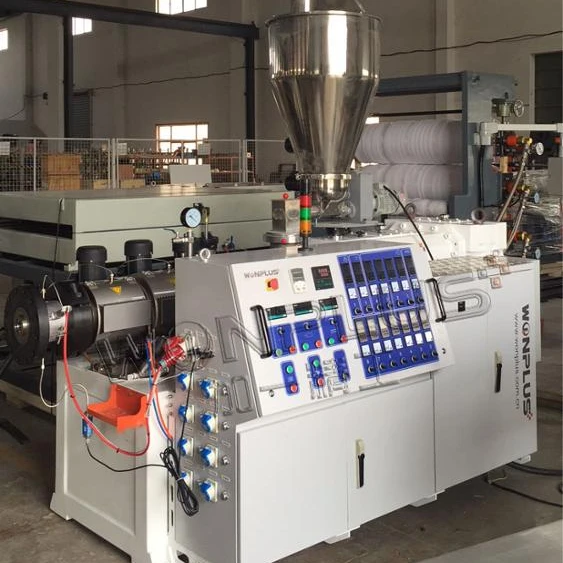 
SJZ 65/132 Conical Twin Screw Extruder 