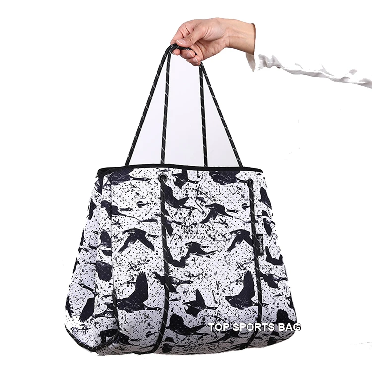 

Flying Bird Gull Migration Unique Neoprene Shoulder Beach Shopping Bag Tote