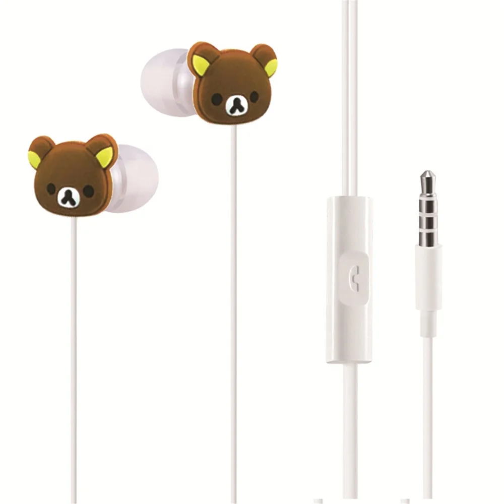 

Creative Fashion Lovely Bear Earphone, Children Wired Earphone, Colorful Gift Earphone Wholesale, Brown
