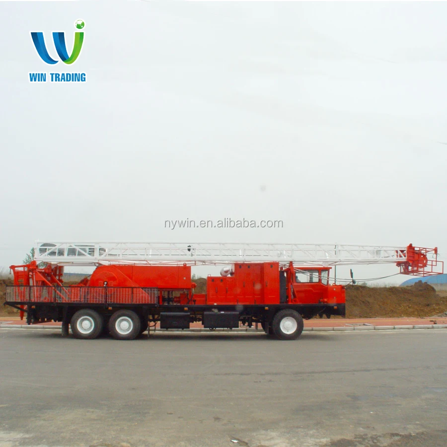 
RG API Standard Oil Field Oil and Gas Well Bore Hole Truck mounted Mobile 450hp XJ80 Drilling and Workover rig 