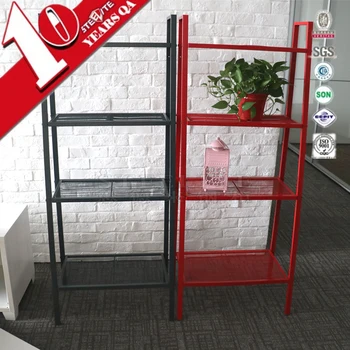 Garden Metal Flower Pot Stand Rack Decorations Iron Shelf For