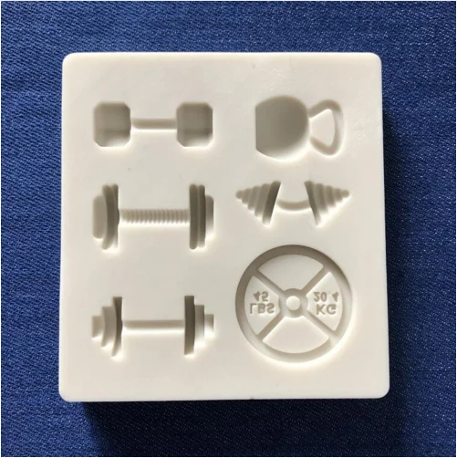 

Cake Tools sports Fitness workout exercise Dumbbell silicone mold Decorating Cupcake decorating Gumpaste fondant cake tool mould, Random