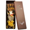 24k gold leaf rose bouquet lifelike gold rose with delicate packaging valentine's day gift