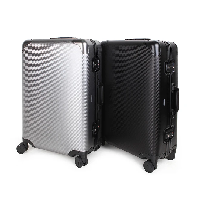 

Custom aluminum spinner luggage case suitcase, Siliver