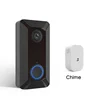 Waterproof smart cloud storage intercom ring wi-fi enabled video doorbell camera with chime
