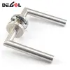Custom made stainless steel double sided right angle tube lever ss201 door handle