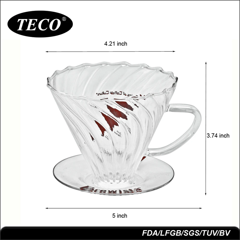 New Design Vietnamese Coffee Dripper,Drip Glass Coffee Maker Pot,Clever