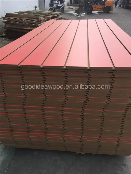 
high glossy slot melamine mdf 