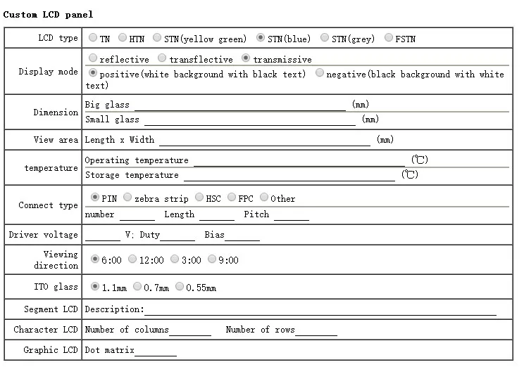 240x160 dots matrix graphic lcd display module