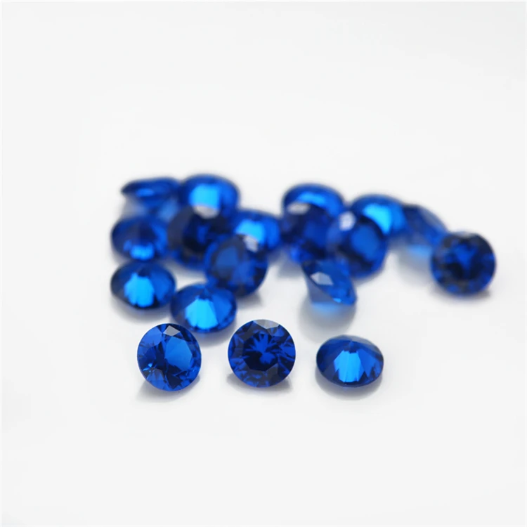 

1000pcs/pack 1.0~3.0mm 113# industrial lab created loose blue sapphire synthetic spinel