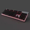 2017 Newest Mechanical Keyboard With RGB/RAINBOW Illuminated Keyboard, Metal Surface Gaming keyboard With Software For Gamer