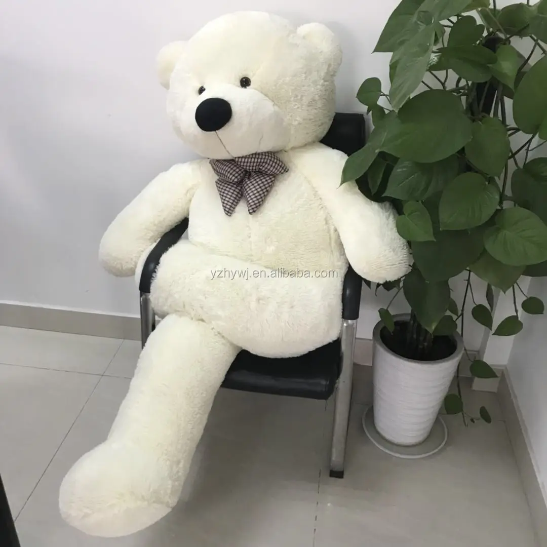white stuffed bear