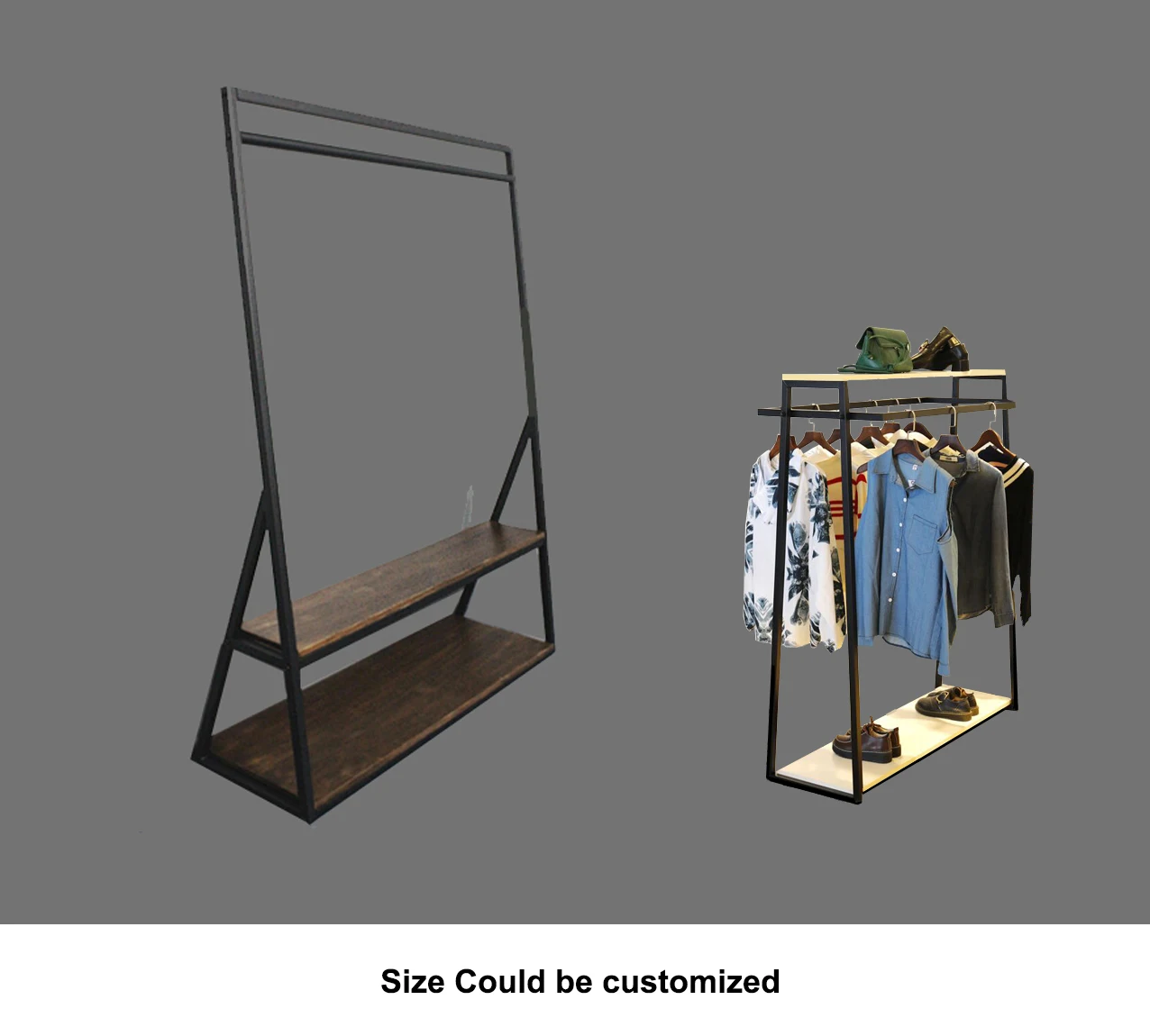 Custom Design Clothes Iron Stand,Jeans Clothes Display Stand,Mall Stand