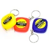 1pc 1m / 3ft Easy Retractable Ruler Tape Measure Mini Portable Pull Ruler Keychain Color Random