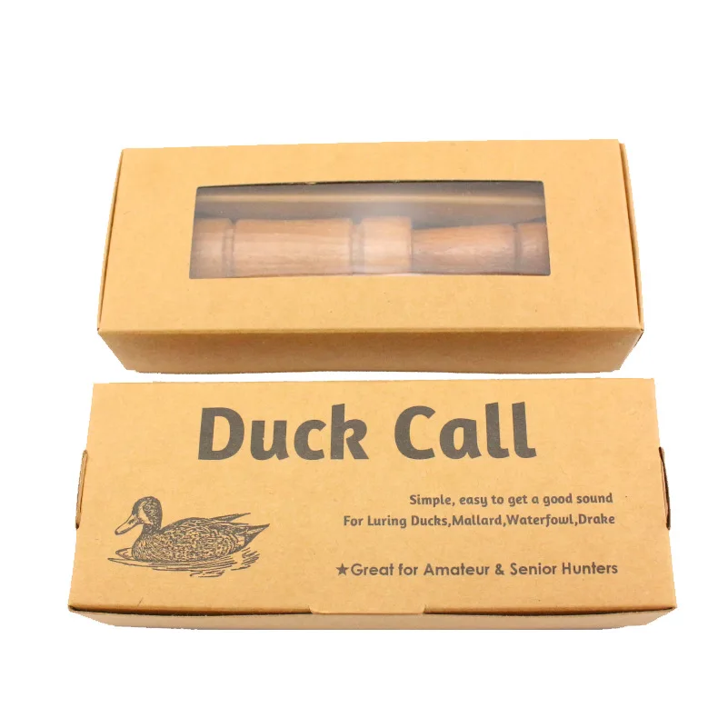 Outdoor Whistle Wooden Hunter Brown Oak Wood Sound Blowing Hunting Duck