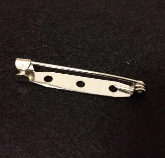 1000pcs 45mm Safety Lock Back Bar Pin Diy Brooch Base Use For Brooch ...