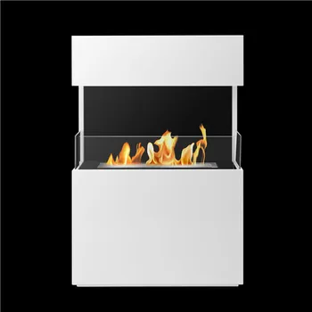 intelligent ethanol remote standing control fireplace larger sided electric