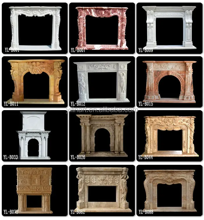 Chimenea Decorativa De Mármol,Marco De Chimenea,Lugar De Fuego - Buy