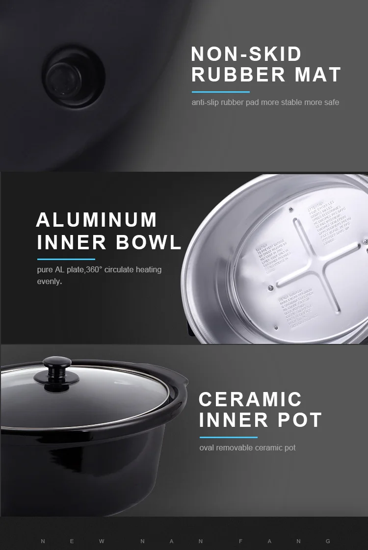 Best Small Crock Pot Glass Programmable 7 Quart Digital Display Silver