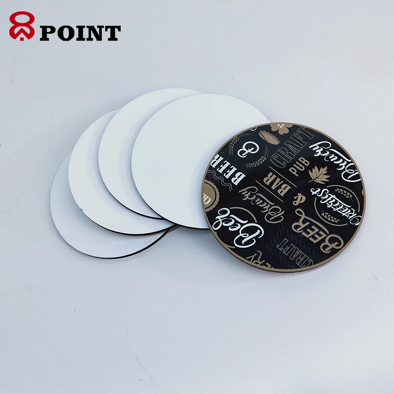 

Custom printing Blank Sublimation MDF drink coaster For Personalized Coffee shop