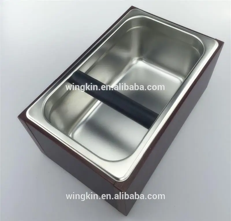 Acier inoxydable S 17X16X10 CM Conteneur en acier inoxydable pour marc de caf/é