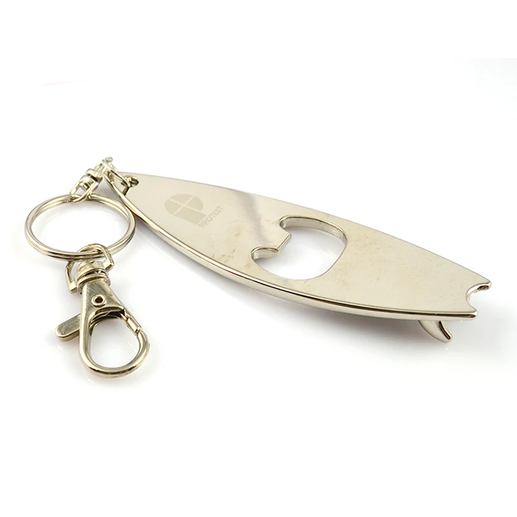 No Minimum Cheap New Product Personalised Metal Surfboard Bottle Opener
