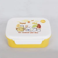 

Cartoon Eco-friendly One Layer Rectangle Leakproof Plastic Lunch Box With Air Hole For Students School