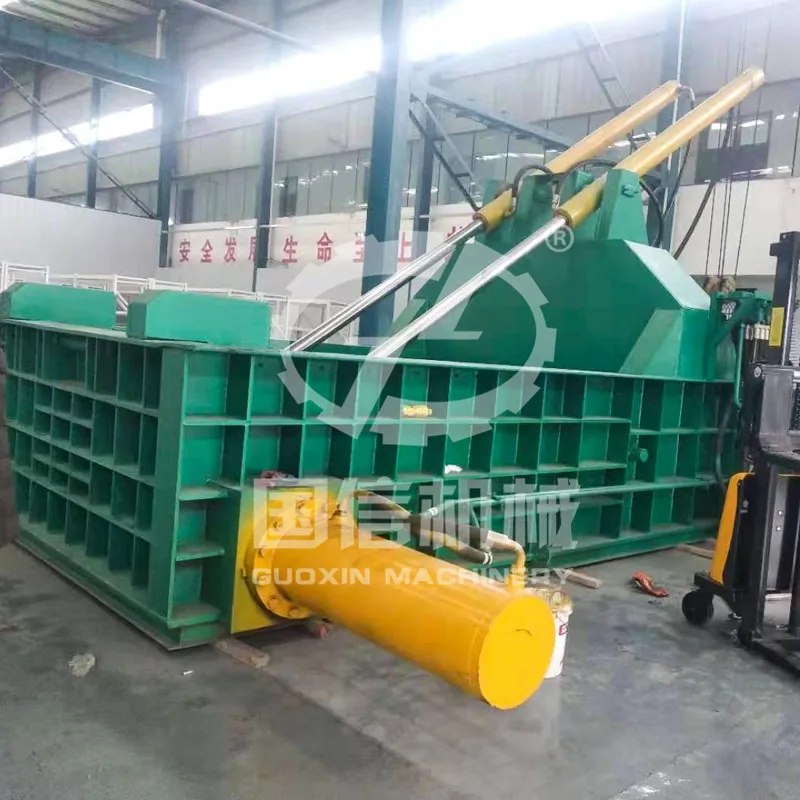 Steel scrap press baler