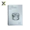 Can coffee printed high quality recycled spiral sketch notebook with different sizes