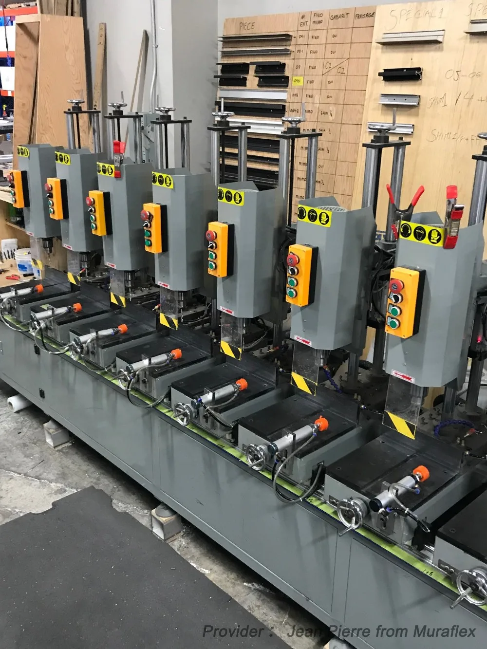 High Efficiency Aluminum Profile Mounting Holes Multi Head Drilling