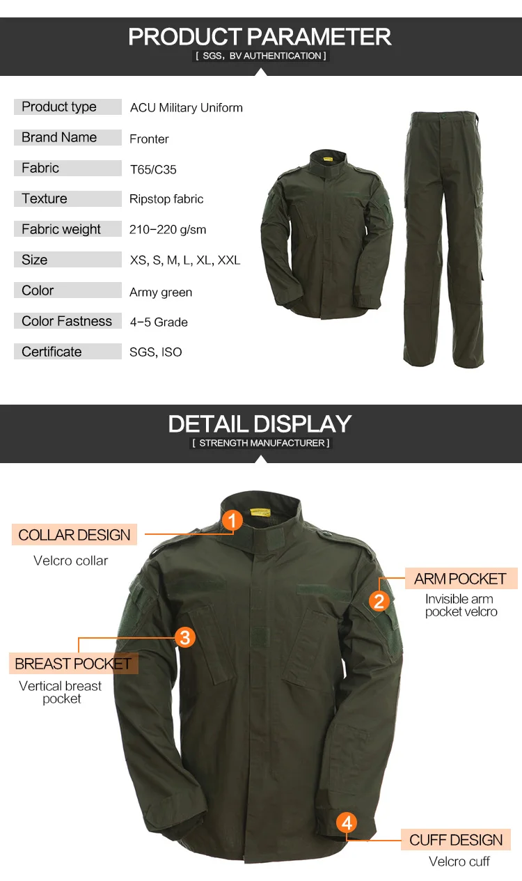 Fronter Fa014 Army Green Camo Palestine Military Uniform - Buy ...
