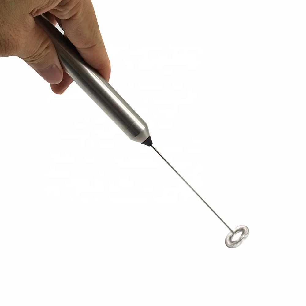 

Stainless Steel Battery Powered Milk Frother Handheld Electric Milk Frother