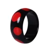 High Quality Wide Dot Resin Bangle Colorful Dot Round Circle Resin Cuff Bangle