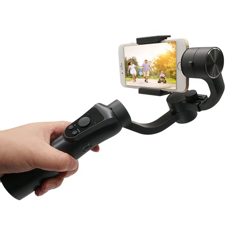 

S5 Leadwin Highly Recommended Electronic Handle 3 Axis Gimbal Camera Stabilizer With Bluetooth Remote Control For Smartphone