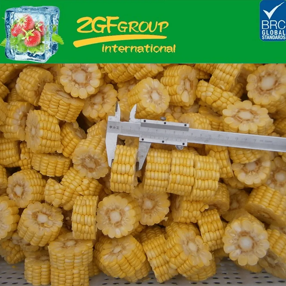 2017 Delicious frozen IQF sweet corn cobs