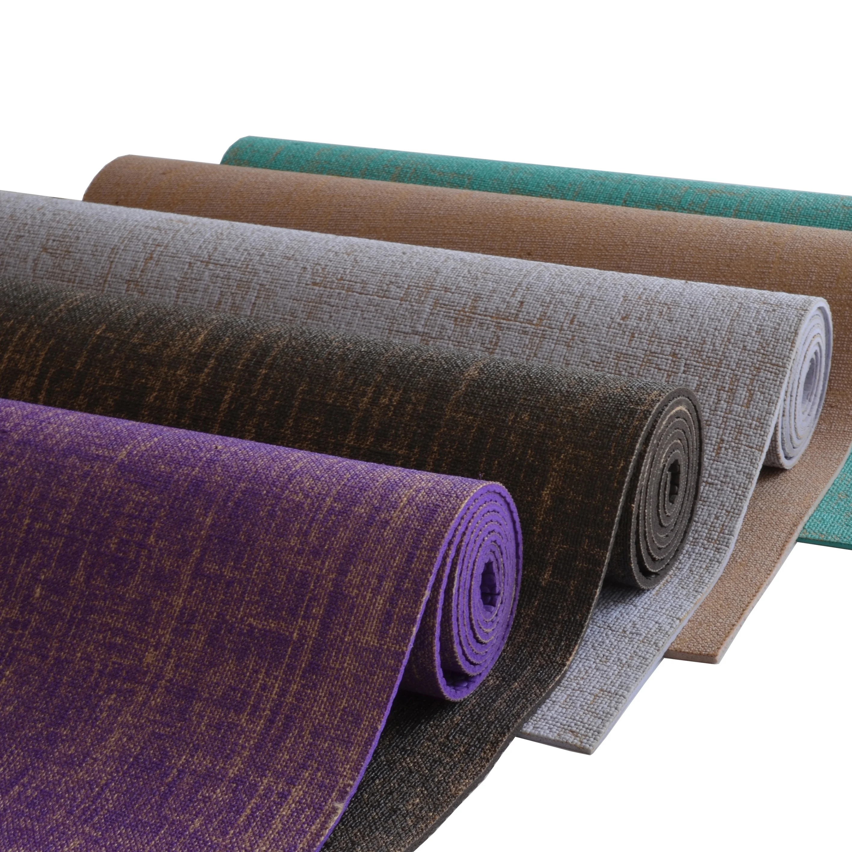 

2019 New custom printed eco jute yoga mat nonslip wholesale washable organic yoga mat, N/a