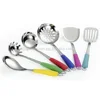 Stainless Steel Handle Colorful Silicone Kitchenwares Cooking Tools set