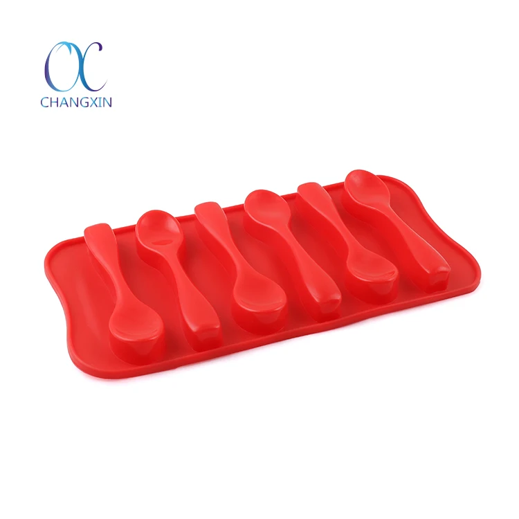 

Food Grade Bakeware Spoon Shape 3D Silicone Chocolate Mold, Pantone color