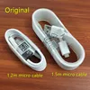 100% Genuine Original 1.5m and 1.2m micro Fast Charger USB Cable For samsung S7 S6 Note 4 fast charging cable for huawei lg
